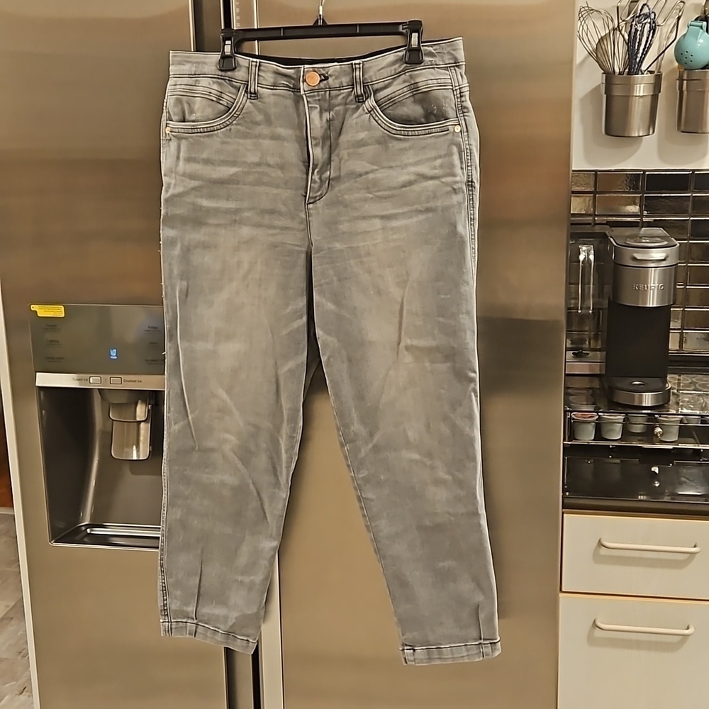 💕WIT & WISDOM💕 Ab-Solution High Rise Ankle Jeans ~ Gray 14 NWOT